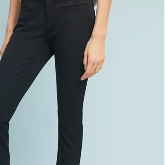 Anthropologie Essential Slim Trouser in Green - Picture 2 of 5